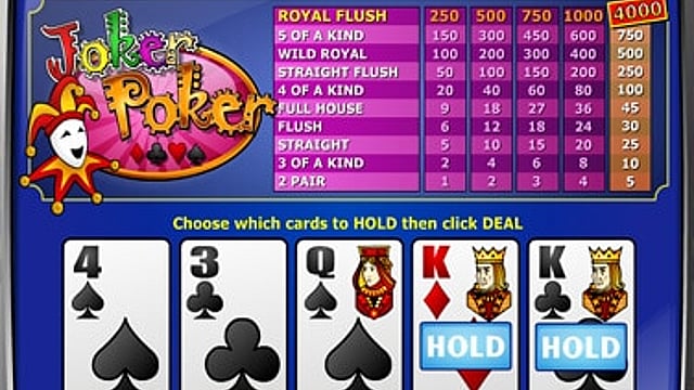 Joker Poker(1 hand)